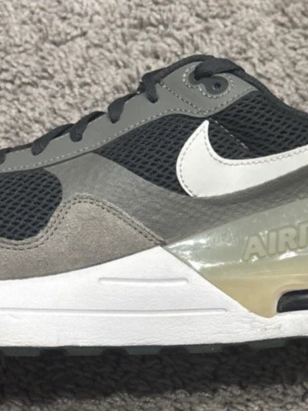 Nike AIR MAX SYSTM Men's Size 11.5 Grey Black White DM9537-002 Sneakers Shoes